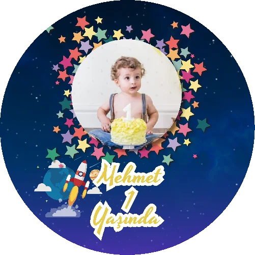 Gezegen Temalı Yuvarlak Açacak Magneti